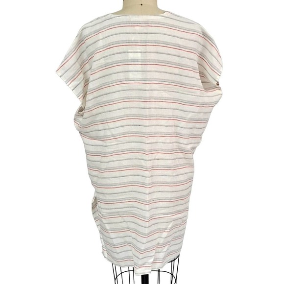 NEW Eileen Fisher Linen striped Beach cover-up size small NWT - Picture 3 of 5